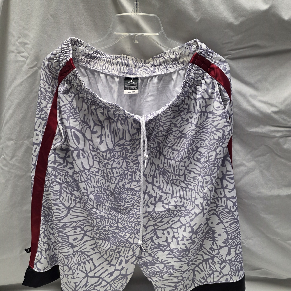 Jordan White and Red Athletic Shorts